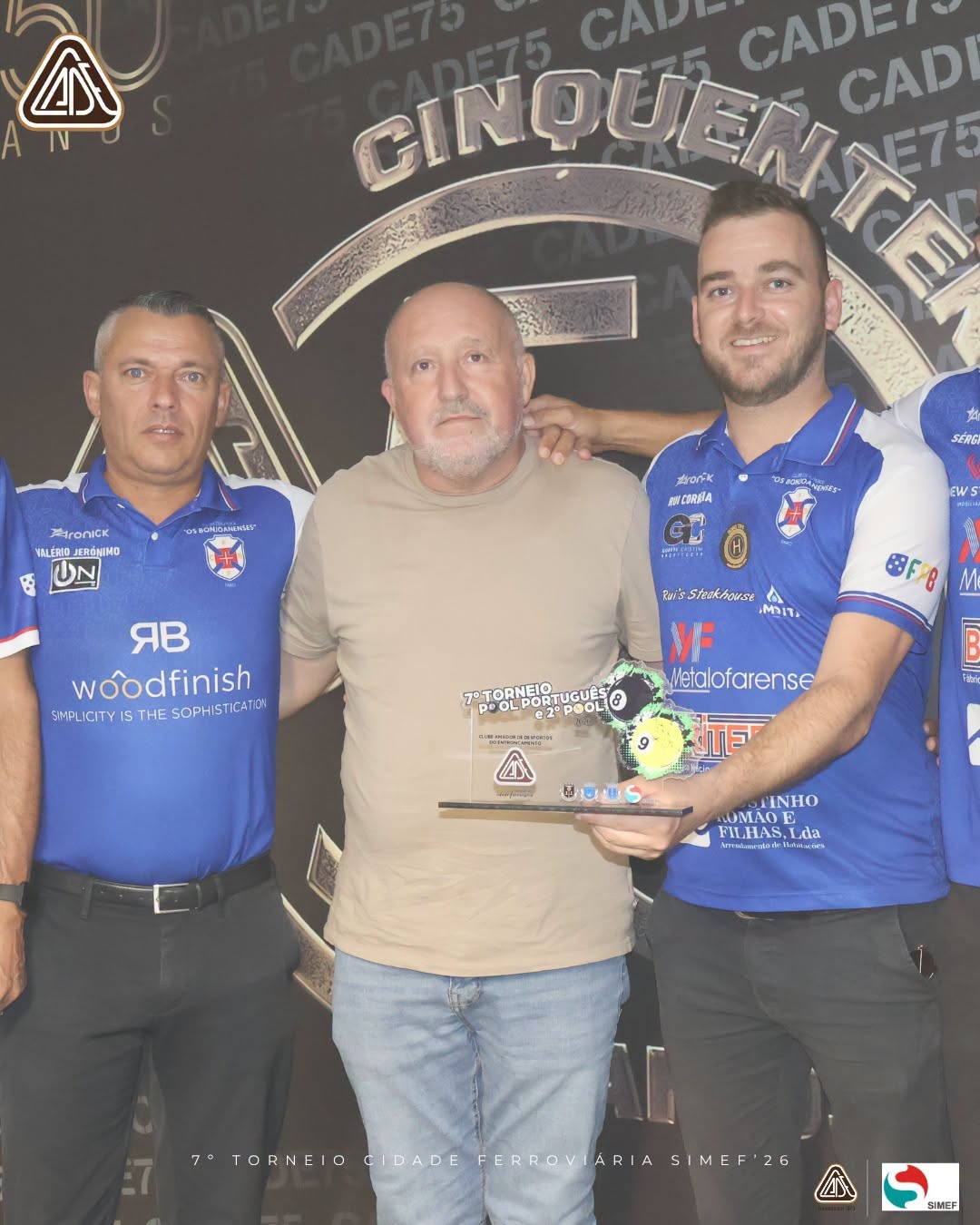 Cerimónia de entrega de prémios - Torneios de Pool